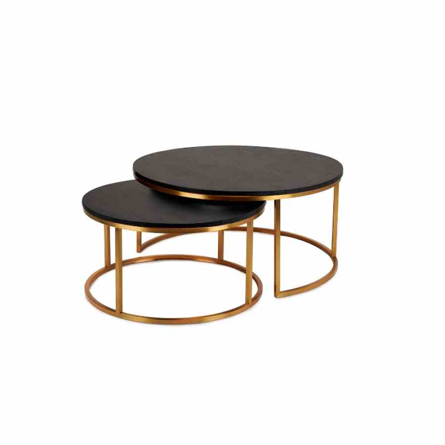 Bilde av Oceanside gold metall Sort eike finer