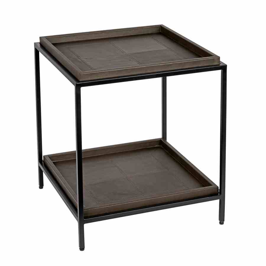 Bilde av black frame Brown Leather