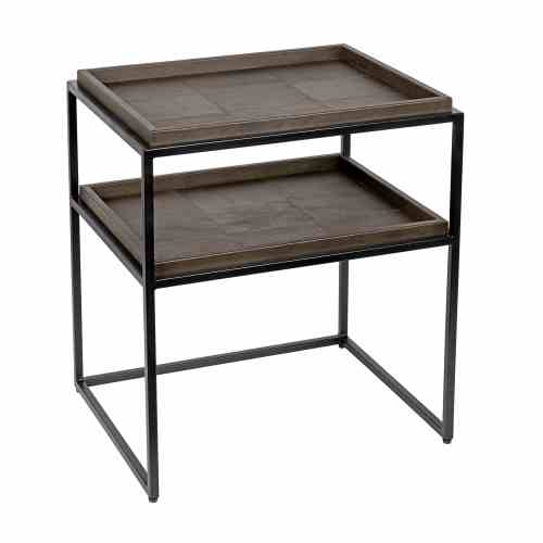 Bilde av black frame Brown Leather