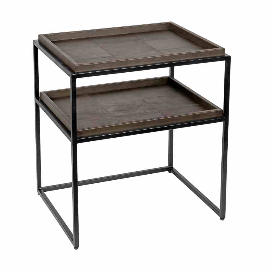 Bilde av black frame Brown Leather