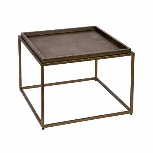 Bilde av bronze frame Brown Leather