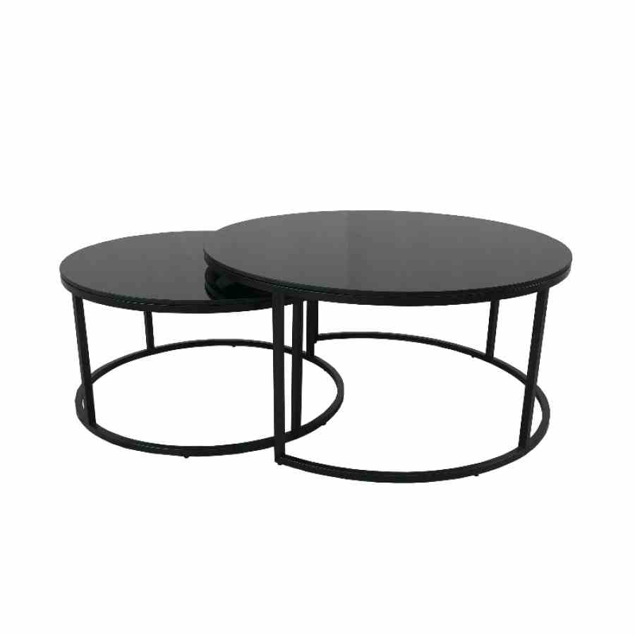 Bilde av Oceanside Black glass m sorte bein