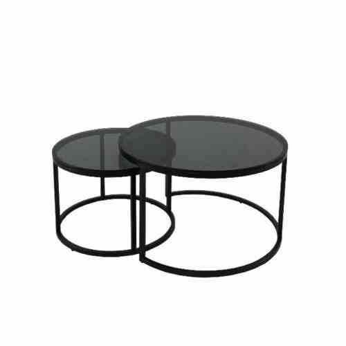 Bilde av Oceanside sort metall Grey glass