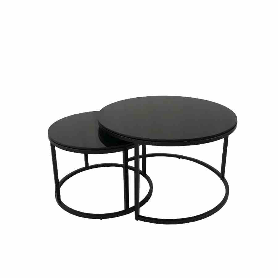 Bilde av Oceanside sort metall Black glass