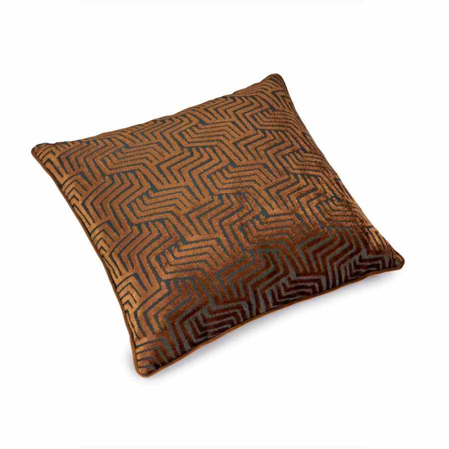 Bilde av Pute 53x53 Cut Velvet Rust (Splender)