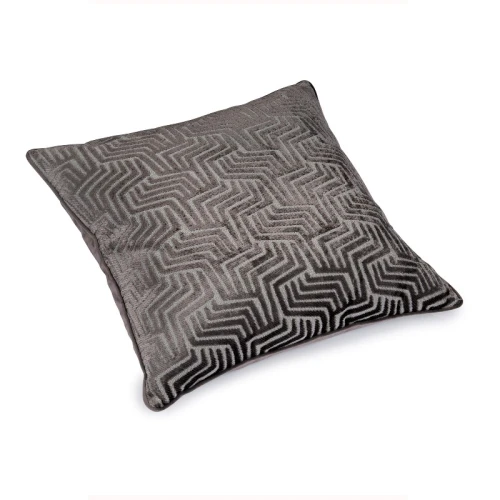 Bilde av Pute 53x53 Cut Velvet Charcoal (Splender)