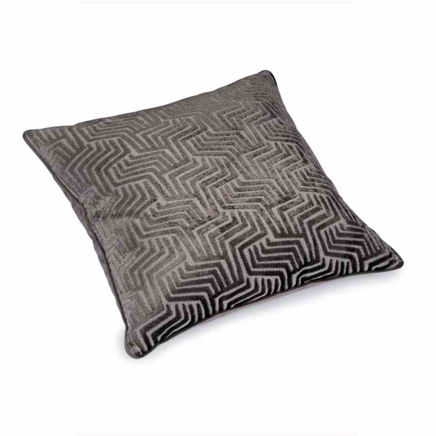 Bilde av Pute 53x53 Cut Velvet Charcoal (Splender)