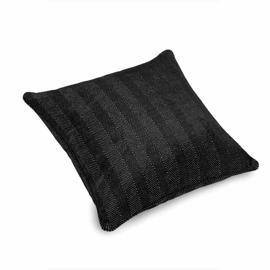 Bilde av Pute 53x53 Herringbone Black