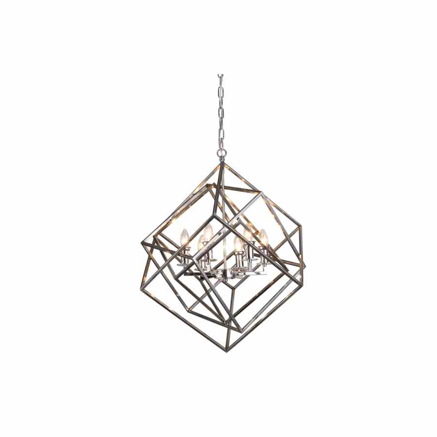 Bilde av Taklampe Gent D70cm H78cm sølv
