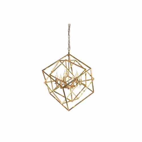 Bilde av Taklampe Gent D70cm H78cm gull
