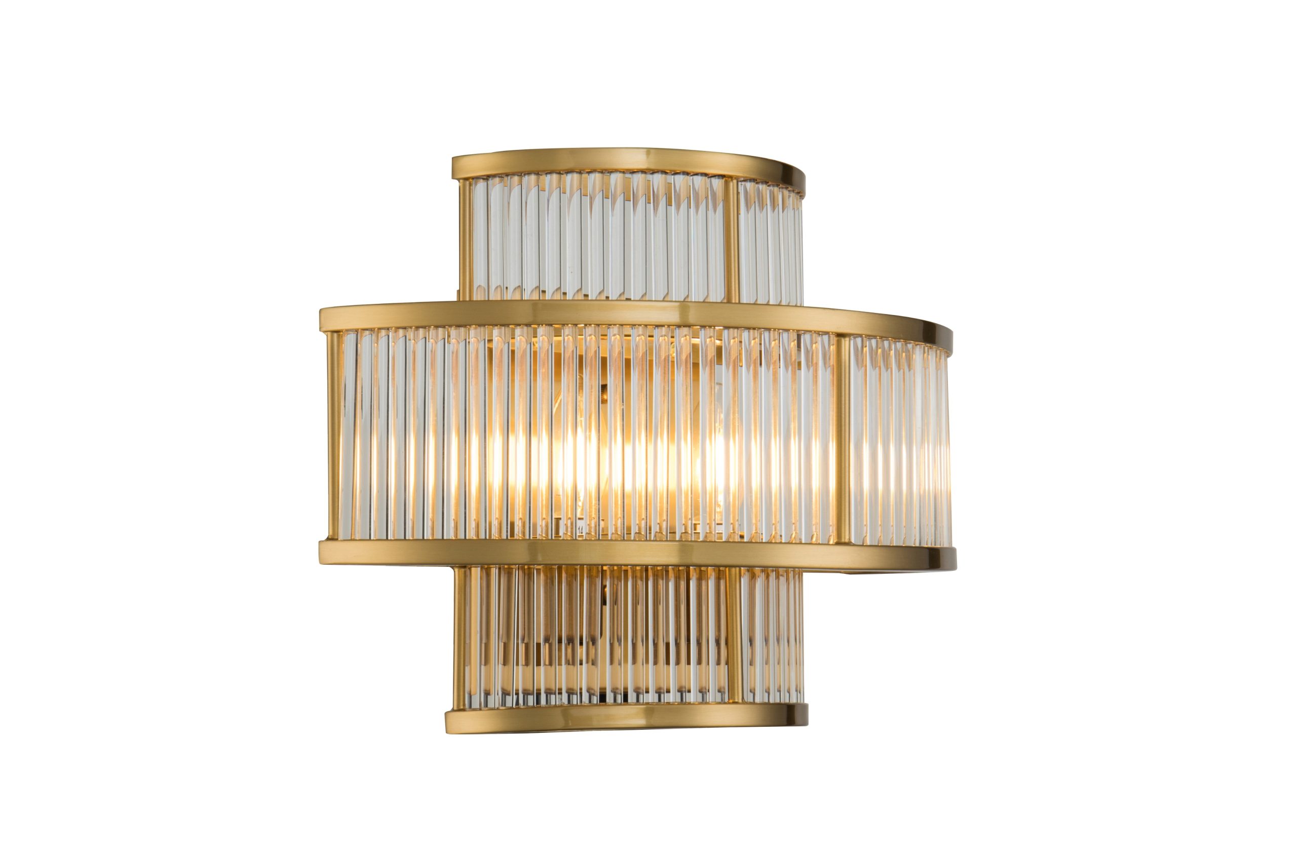 Bilde av Vegglampe Corona Gold clear glass