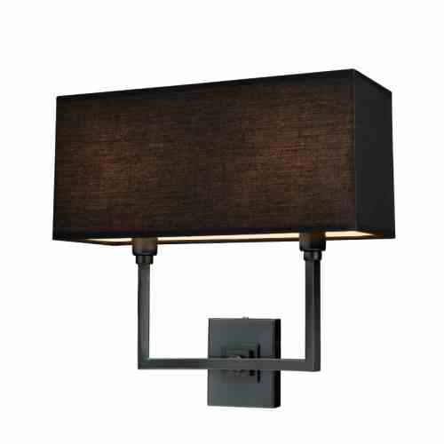 Bilde av Vegg lampe Kiev antrasitt med sort skjerm