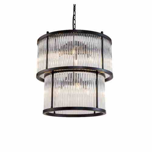 Bilde av Taklampe Corona Black clear glass