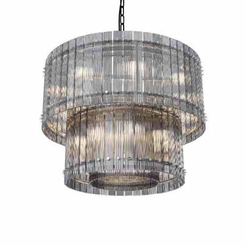 Bilde av Taklampe BaltimoreGrey glass