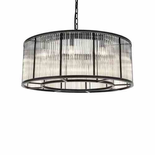 Bilde av Taklampe Clinton Black clear glass