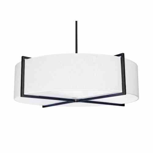 Bilde av Taklampe Palm Springs skjerm lin Hvit