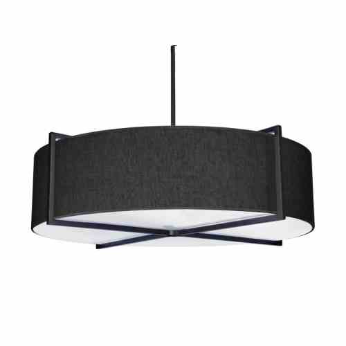 Bilde av Taklampe Palm Springs skjerm lin Black