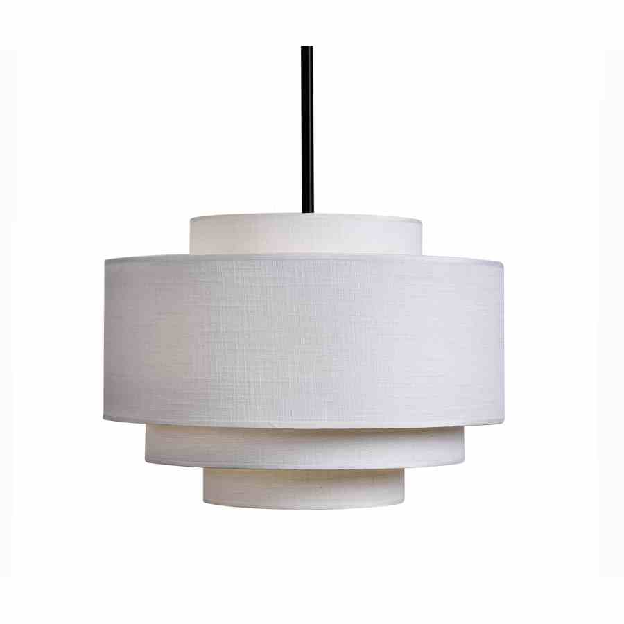 Bilde av Taklampe Canton skjerm lin White