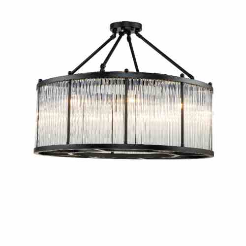 Bilde av Taklampe ClintonBlack clear glass