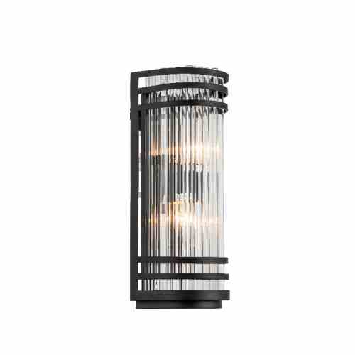 Bilde av Vegglampe Crown sort / glass