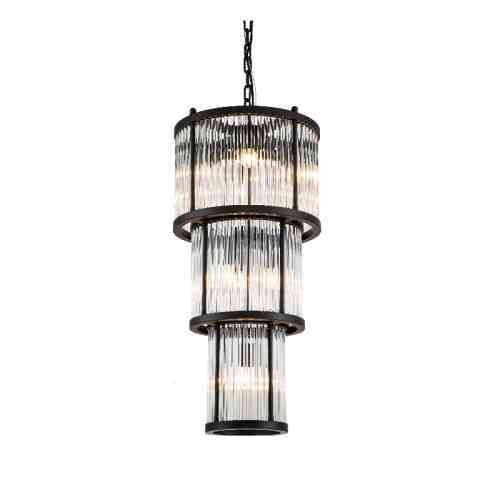 Bilde av Taklampe Corona Black clear glass