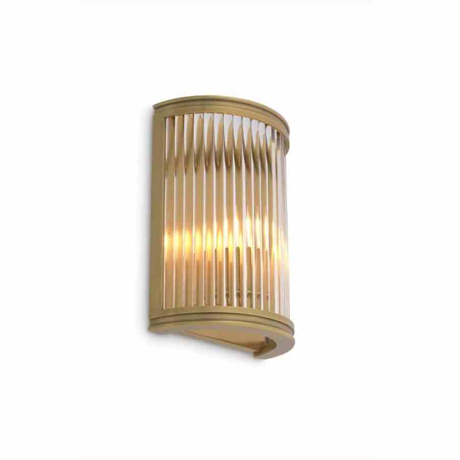 Bilde av Vegglampe Mansion brass / glass