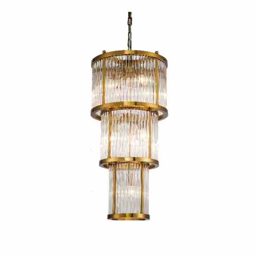 Bilde av Taklampe Corona Brass clear glass