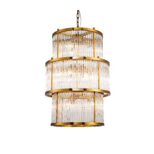 Bilde av Taklampe Corona Brass clear glass