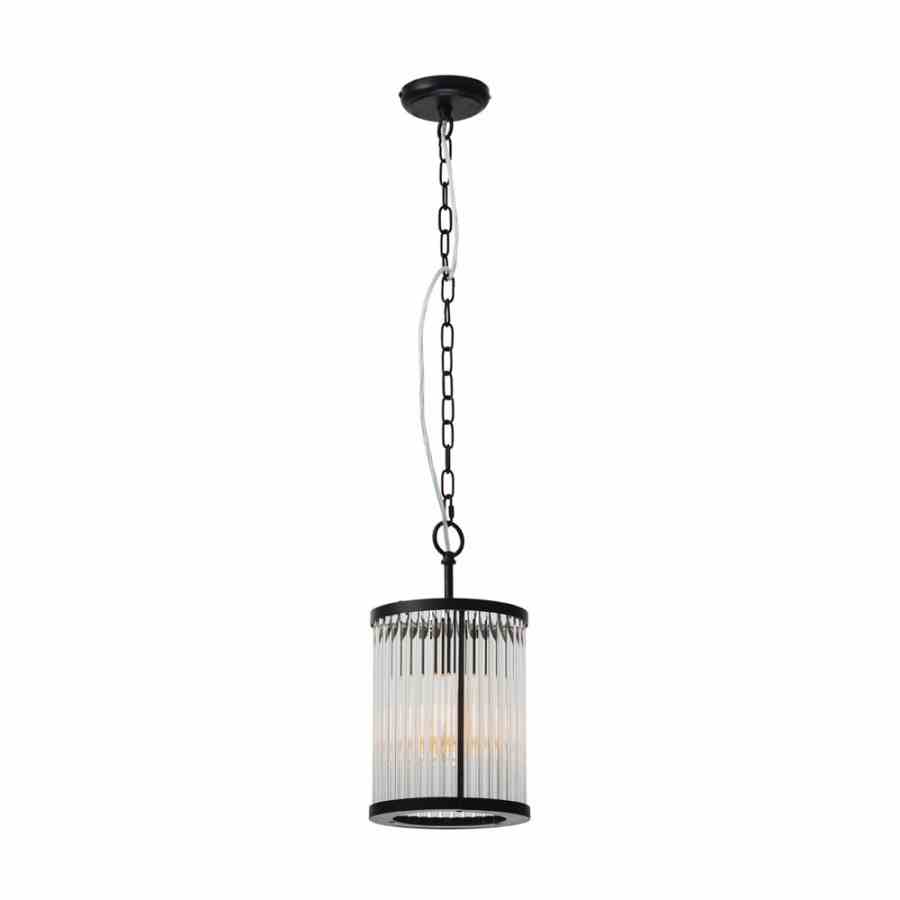 Bilde av Taklampe Corona Black clear glass