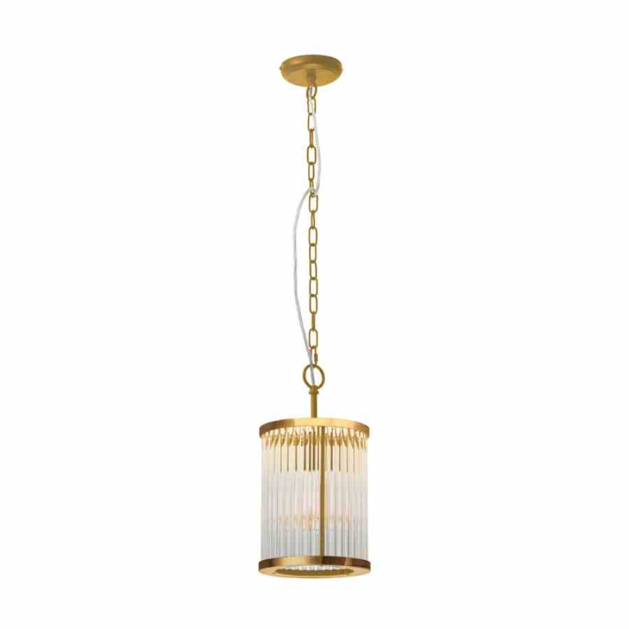 Bilde av Taklampe Corona Brass clear glass