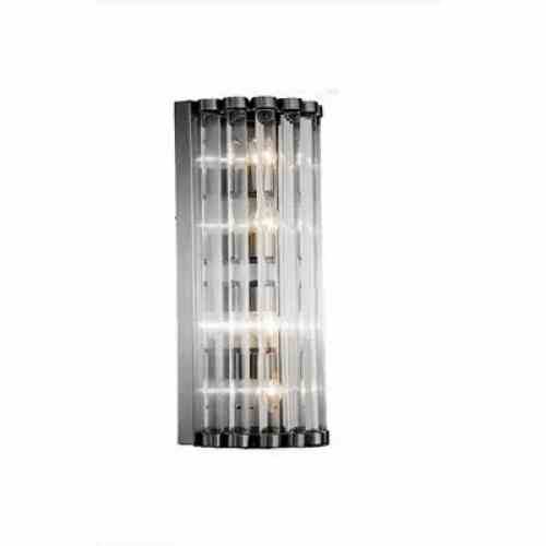 Bilde av Vegglampe San Marco 2 lys black / glass