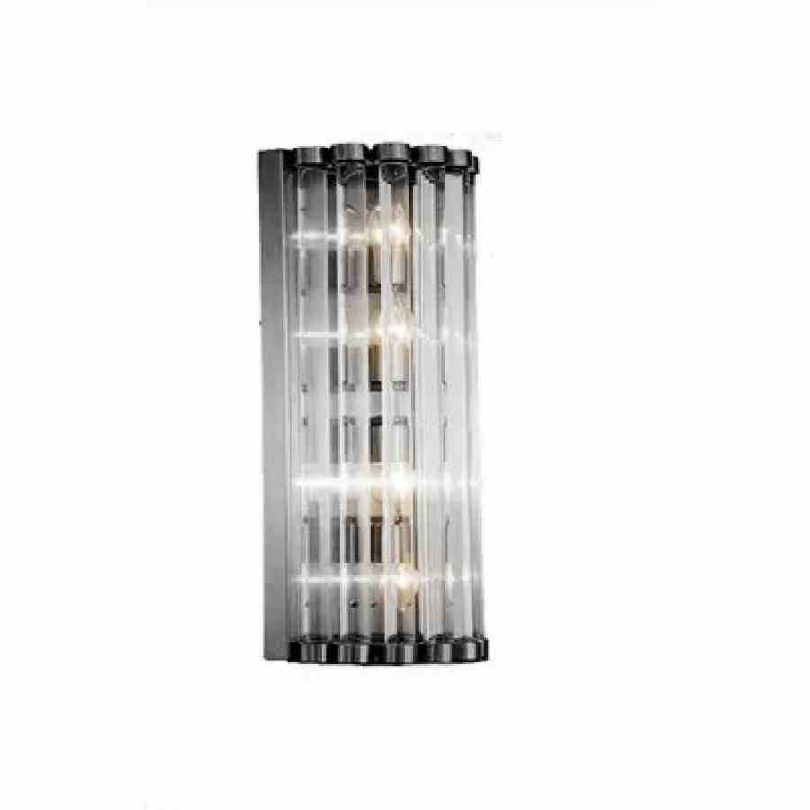 Bilde av Vegglampe San Marco 2 lys black / glass