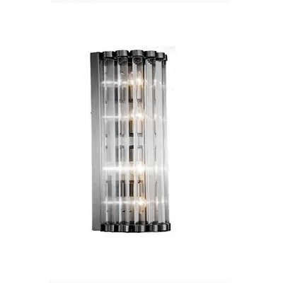 Bilde av Vegglampe San Marco 2 lys black / glass
