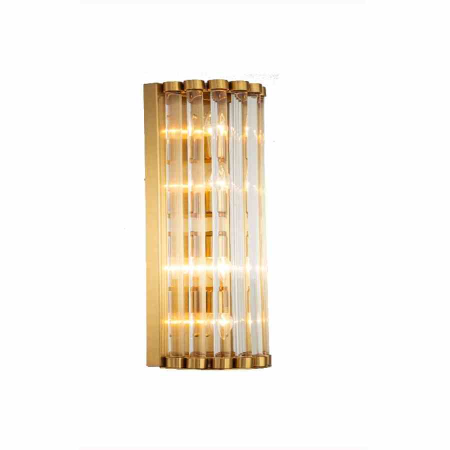 Bilde av Vegglampe San Marco 2 lys Brass / glass