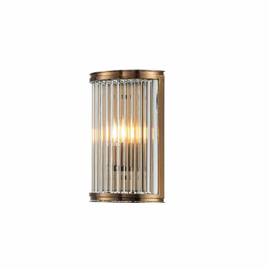 Bilde av Vegglampe Mansion Bronze / glass