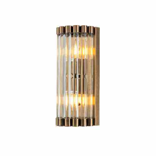 Bilde av Vegglampe San Marco 2 lys Bronze / glass