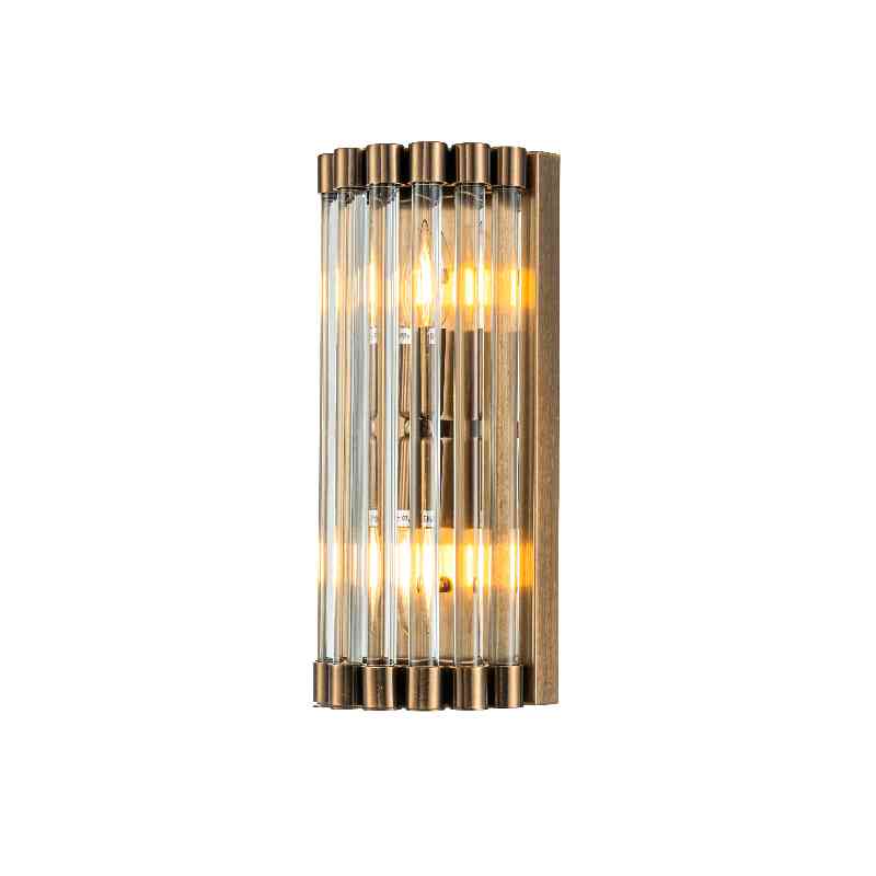 Bilde av Vegglampe San Marco 2 lys Bronze / glass