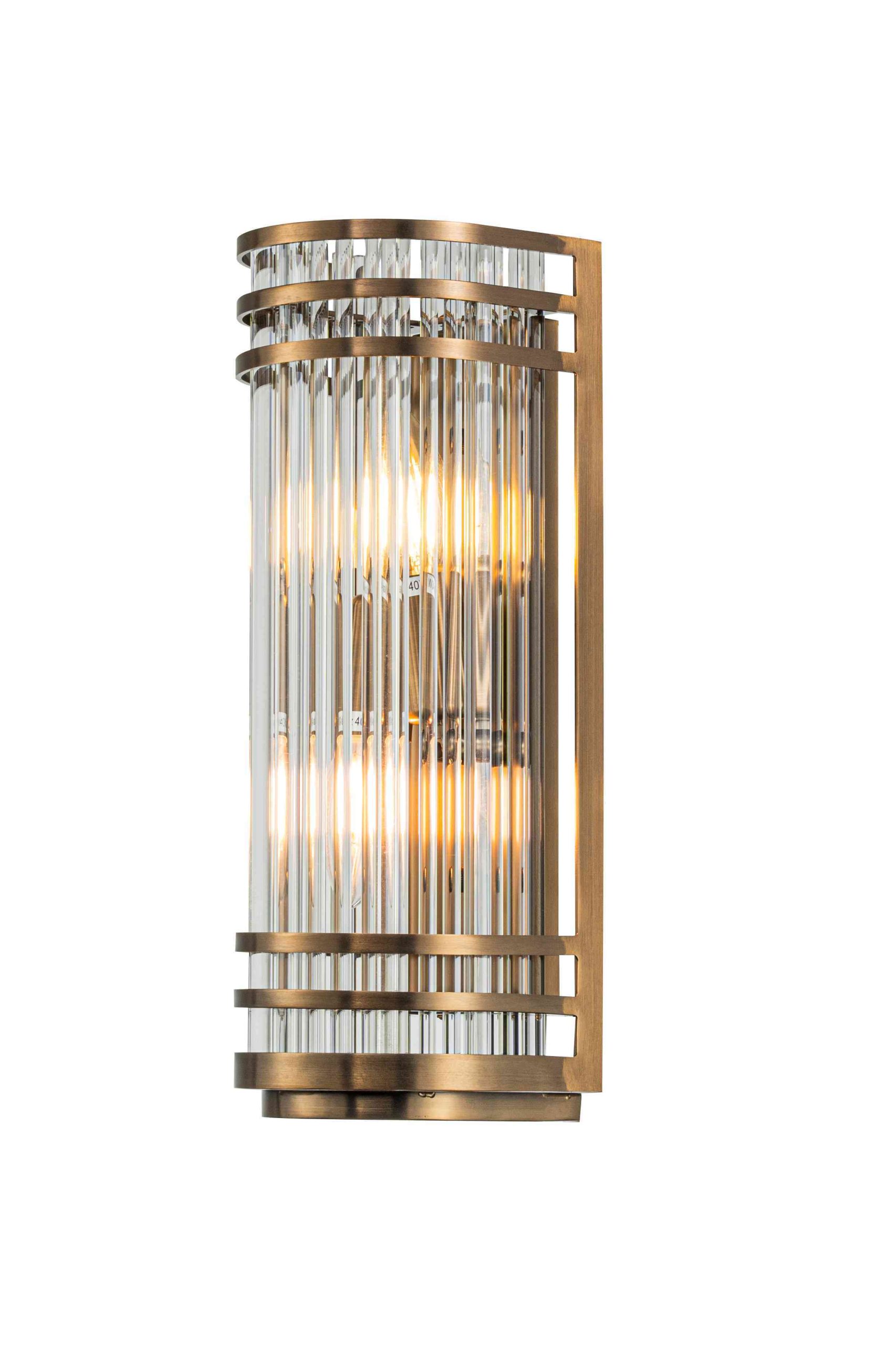 Bilde av Vegglampe CrownBronze / glass