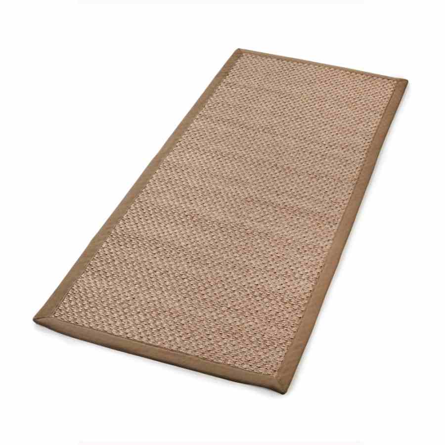 Bilde av Sisal teppe beige 80x300cm med kanting