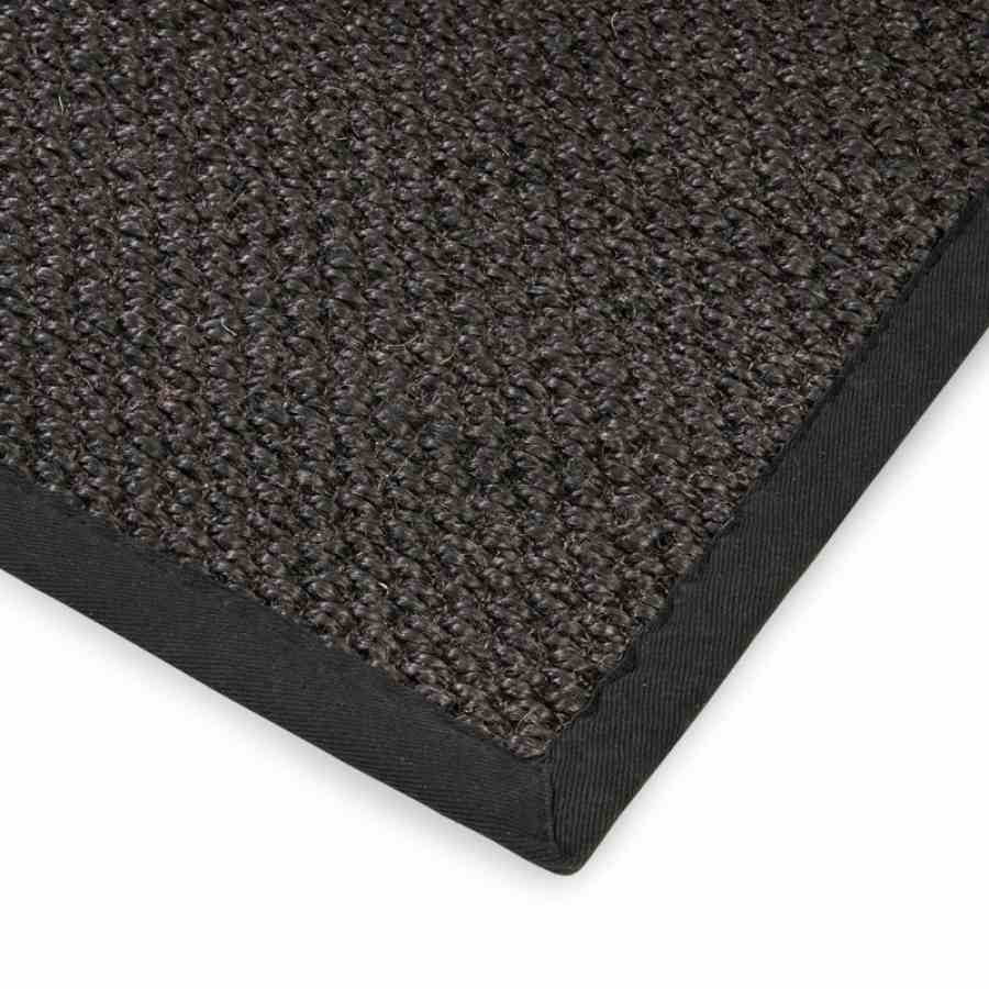 Bilde av Sisal teppe black 200x300cm med kanting