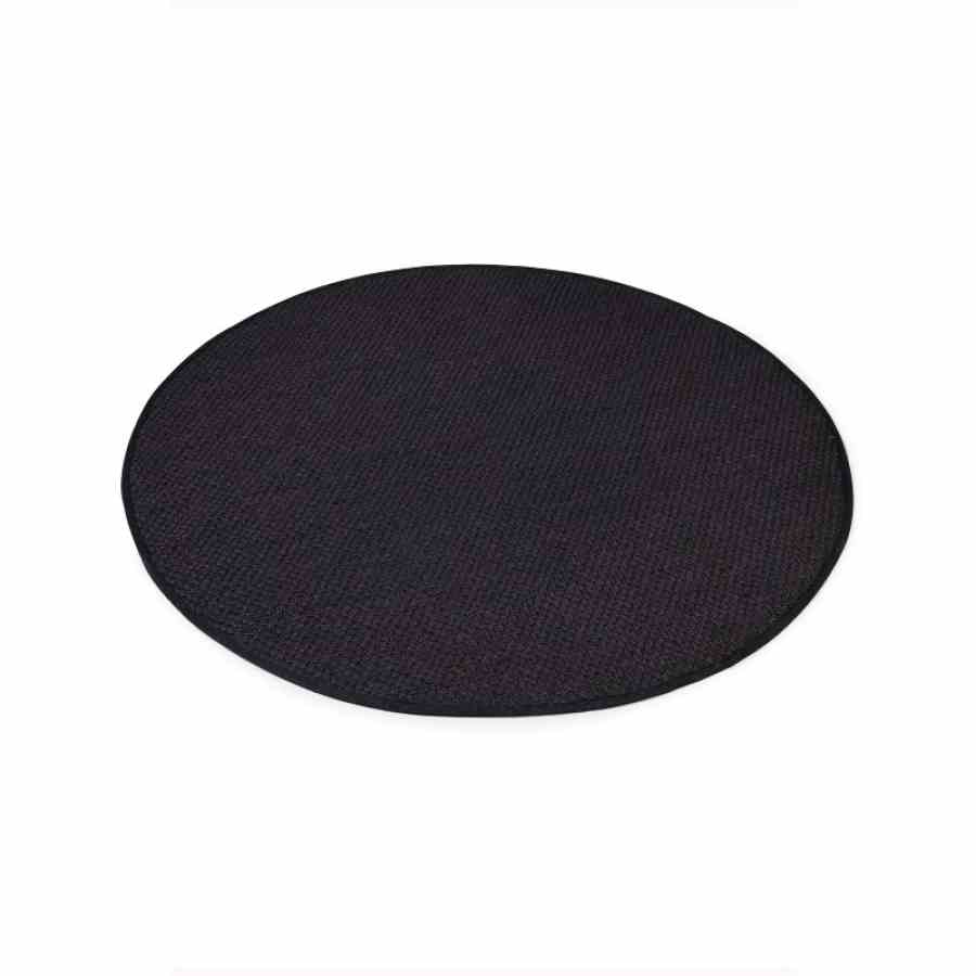 Bilde av Sisal teppe black Ø-160cm med kanting