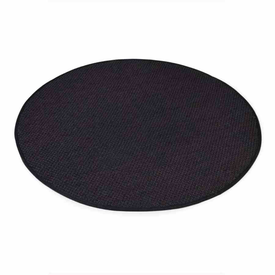 Bilde av Sisal teppe black Ø-200cm med kanting