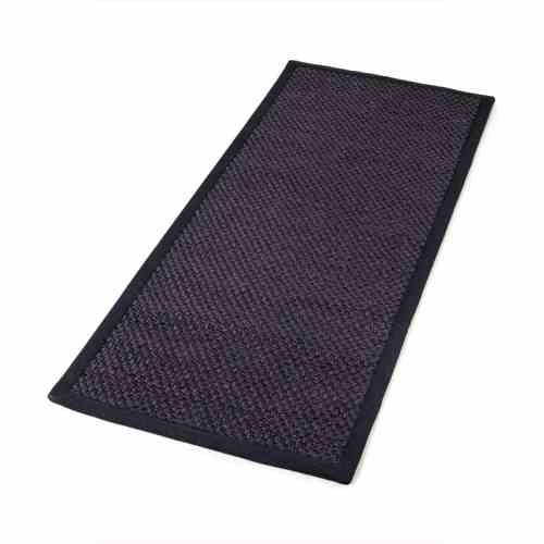 Bilde av Sisal teppe black 80x200cm med kanting