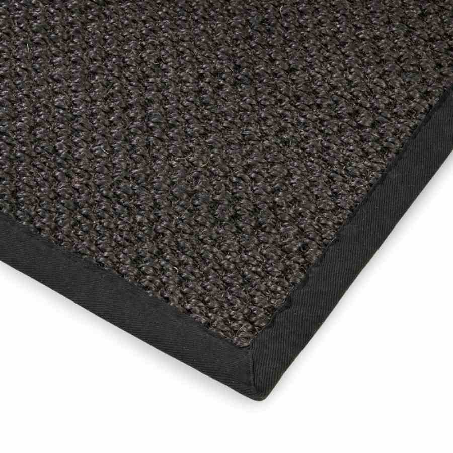 Bilde av Sisal teppe black Ø-300 med kanting