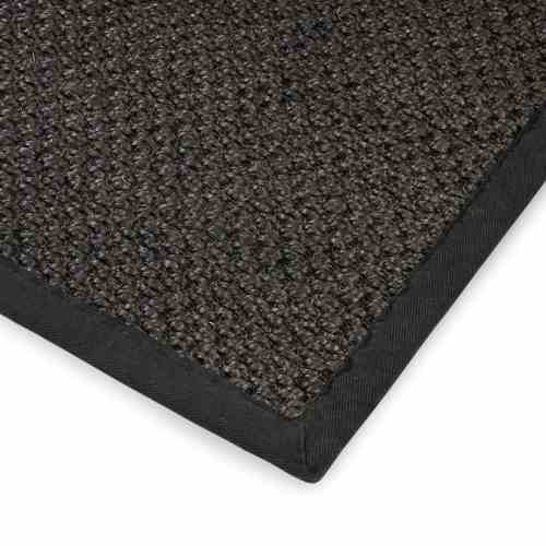 Bilde av Sisal teppe black Ø-250 med kanting