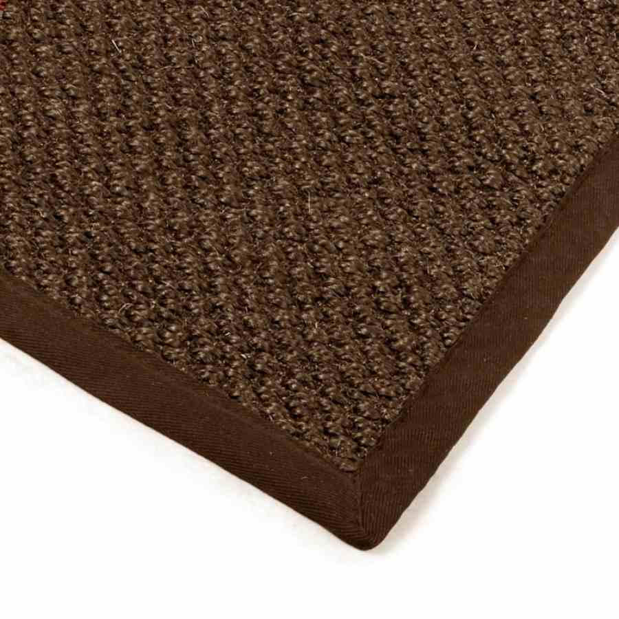 Bilde av Sisal teppe brown 80x200cm med kanting