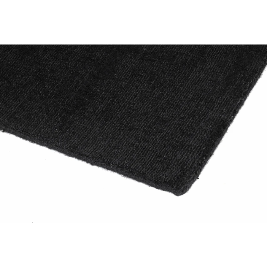 Bilde av Håndvevd ullteppe Logan 200*300cm black