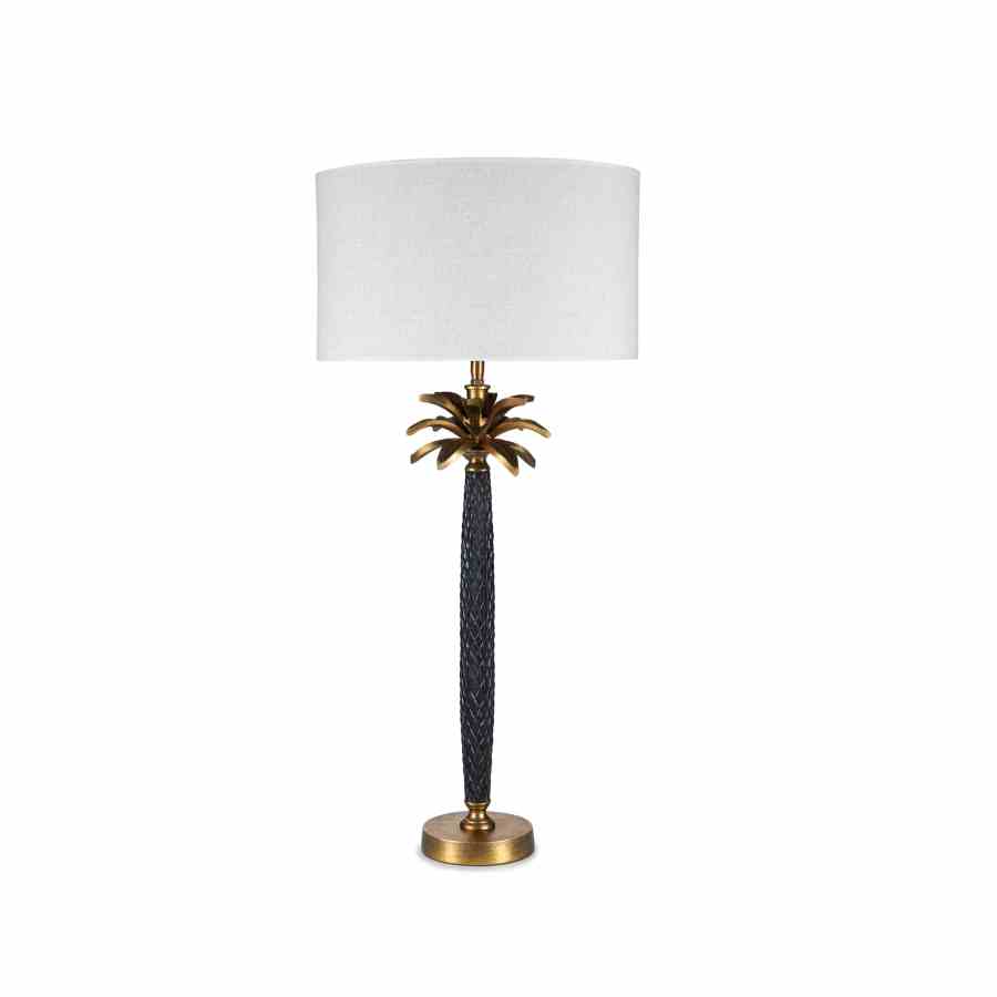Bilde av Bordlampe Lauderdale Black/Brass m sand skjerm