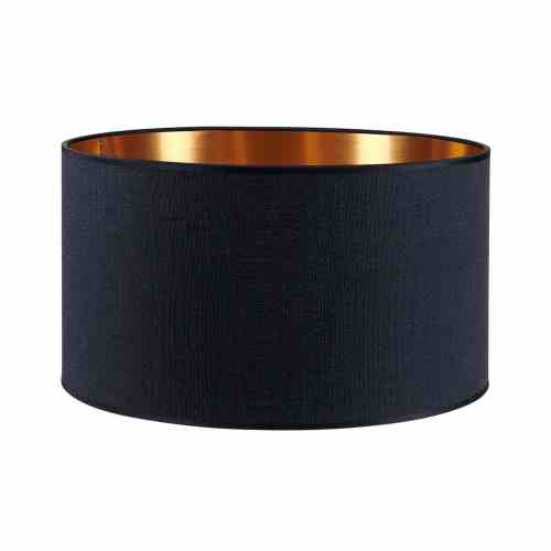 Bilde av Lampeskjerm lin Black / Copper