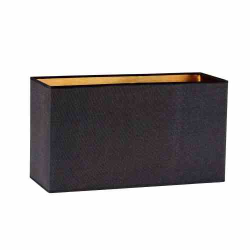 Bilde av Lampeskjerm lin Black / Copper